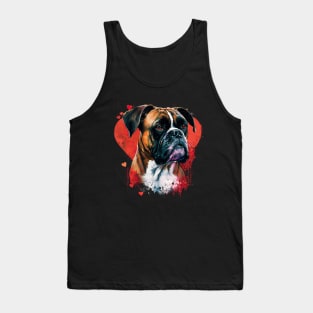 Boxer valentine's day Tank Top